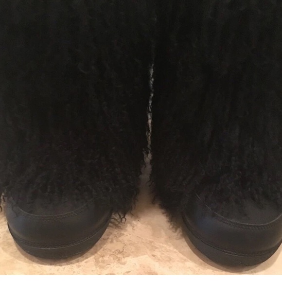 RALPH LAUREN COLLECTION “Combloux” Black Yack Fur Snow Boot 7.5M RARE ITALY NICE - Picture 7 of 13